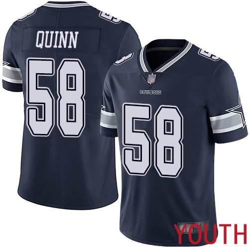 Youth Dallas Cowboys Limited Navy Blue Robert Quinn Home #58 Vapor Untouchable NFL Jersey